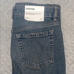 Garage Mid-Rise Bootcut Jeans - Blue